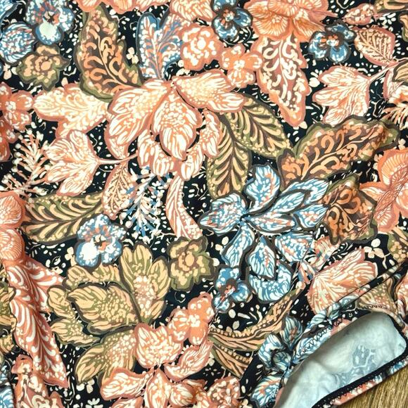 A Pea in the Pod Maternity Floral One-Piece Square Neckline Swimsuit Size Small - Picture 5 of 13